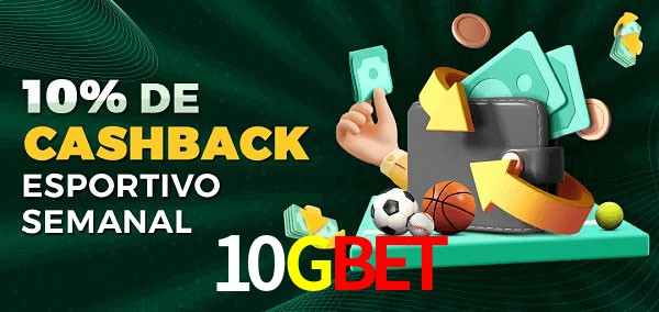 10% de bônus de cashback na 10Gbet